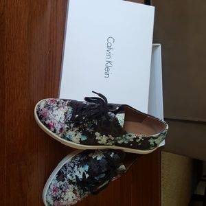 Calvin Klein floral shoes
